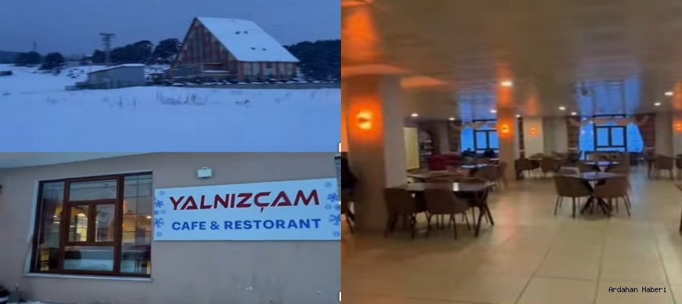 Ardahan Yalnızçam Kayak Merkezi’nde Cafe-Restoran Hizmete Açıldı
