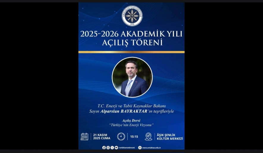 ARÜ’de Akademik Yıl Başlıyor: Enerji Bakanı Bayraktar Açılış Törenine Katılacak