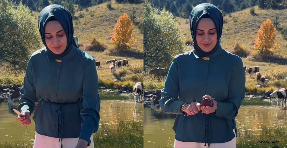 Berna Çiçek, Cennet Posof’un Sonbahar Güzelliklerini Keşfetti