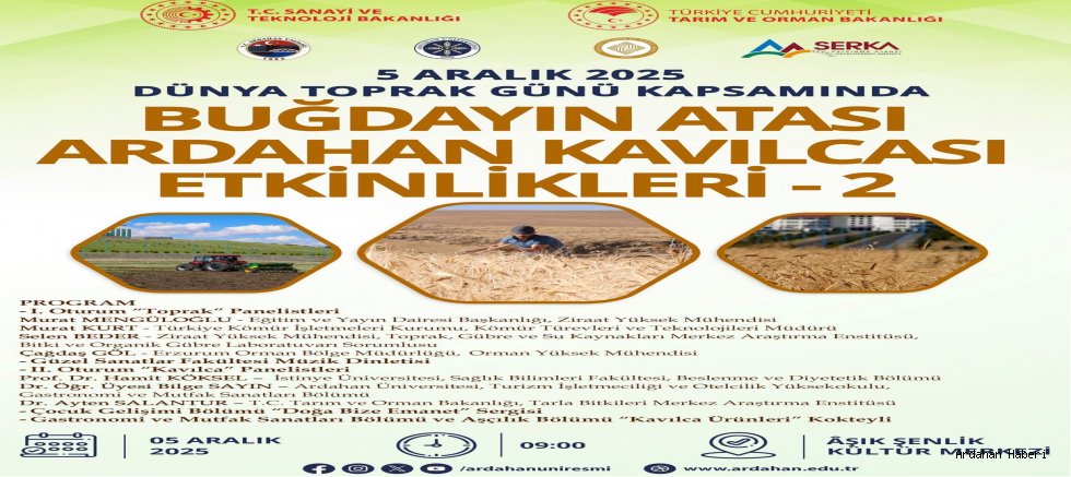 Buğdayın Atası Ardahan Kavılcası Etkinlikleri – 2 Başlıyor