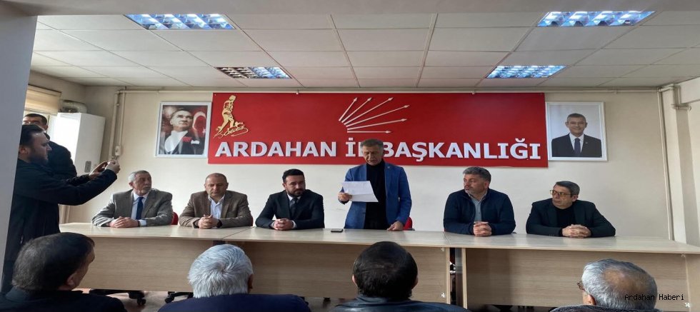CHP Ardahan’dan Ankara İl Başkanı Erkol Kararına İlişkin Açıklama