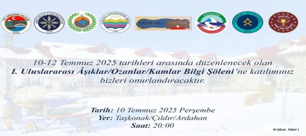 Çıldır da  bu yıl birincisi düzenlenecek uluslararası âşıklar şöleninde bir araya geliyor.