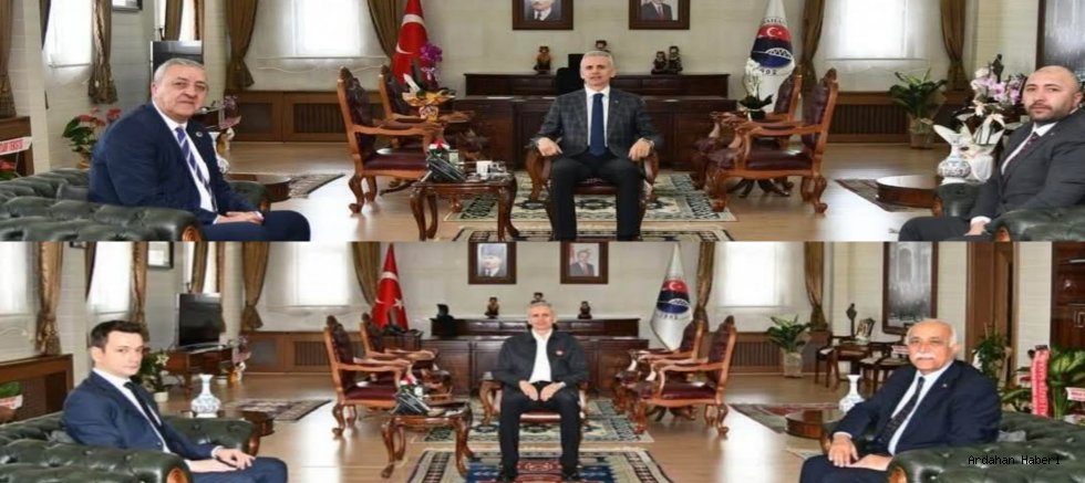 Çıldır ve Göle Belediye Başkanlarından Vali’ye Hayırlı Olsun Ziyareti