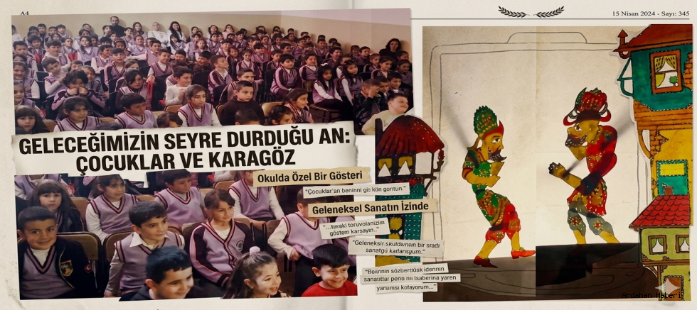 Çıldırlı Öğrencilere Kültür Aşısı: Ardahan Üniversitesi Destekli Karagöz Oyunu