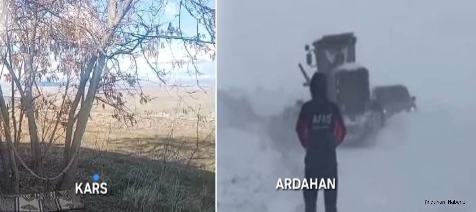 Doğu’da Mevsim Tezatı: Kars’ta Bahar Güneşi, Ardahan’da Kar Esareti