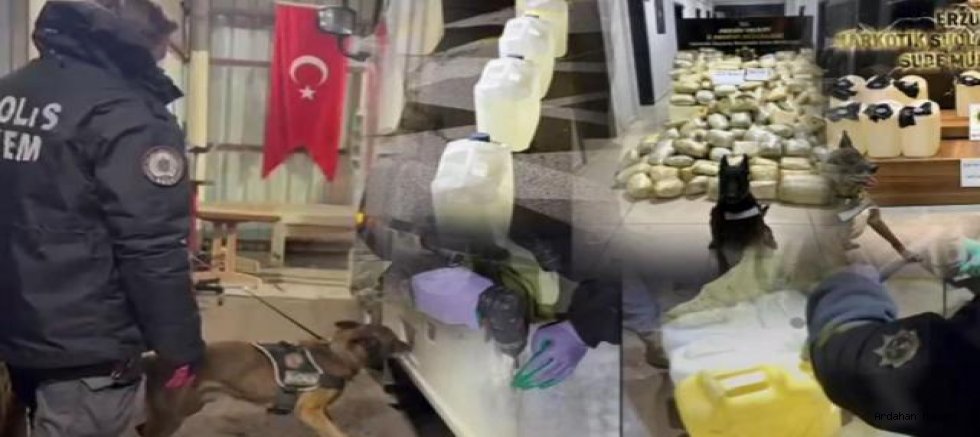 Erzurum ve Mersin’de zehir tacirlerine büyük darbe: 447,5 kilo uyuşturucu ele geçirildi