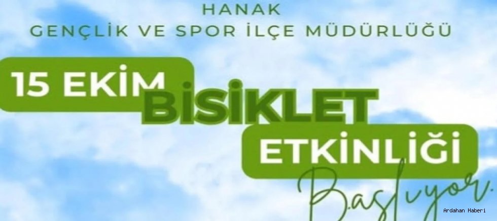 Hanak’ta Sağlıklı Yaşam İçin Pedallar Çevrilecek