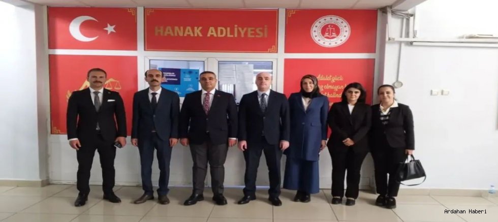 Hanak’ta Yargı ve Yönetim Arasında Güçlü İş Birliği: Bakanlık Yetkililerinden Kurum Ziyareti
