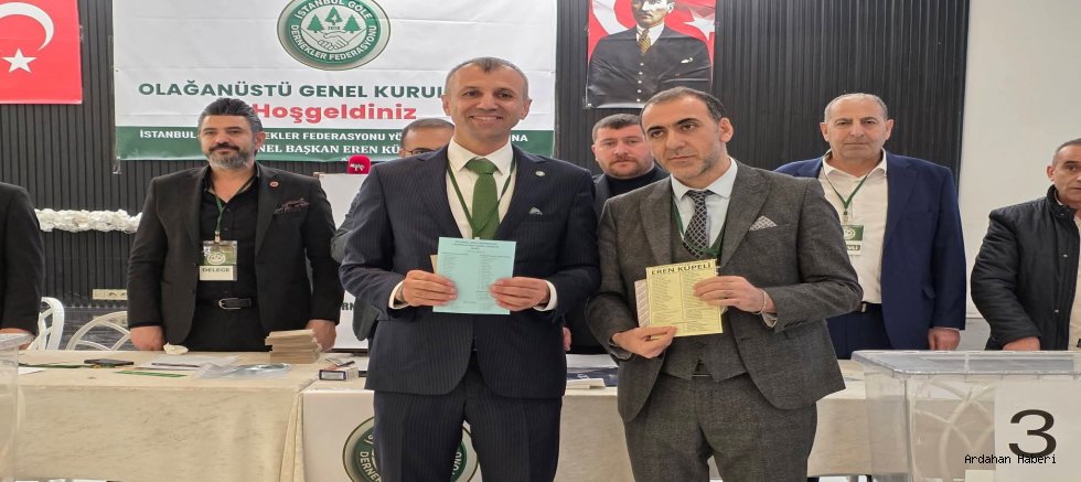 İstanbul Göle Dernekler Federasyonu Seçimini Eren Küpeli Kazandı