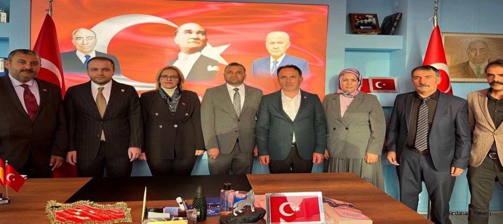 Kaan Koç ve AK Parti Heyetinden MHP Ardahan İl Başkanı Sevim Köseliören’e Geçmiş Olsun Ziyareti