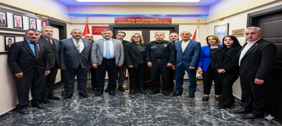 MHP Ardahan İl Başkanlığı’ndan Emniyet Müdürü Tüzün’e Ziyaret