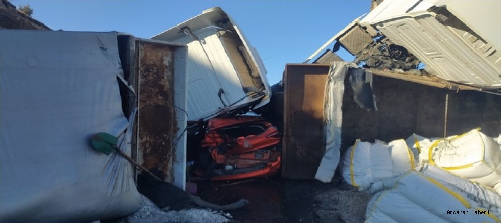 Posof’ta buzlanma kazası: 1 yaralı