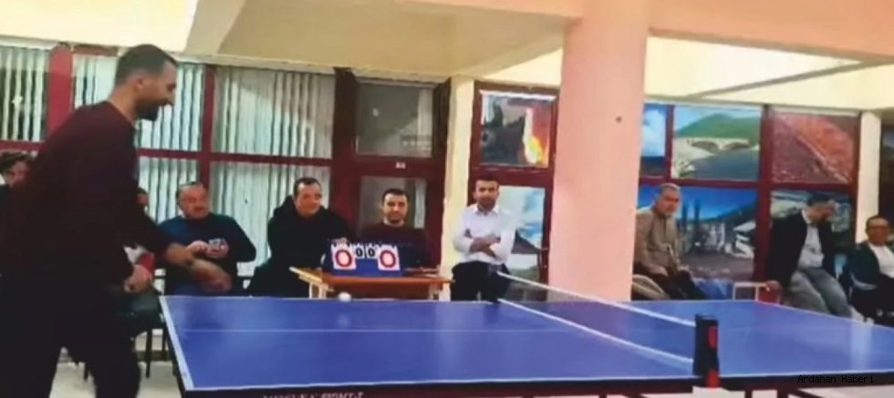 Posof’ta Cumhuriyet Bayramı Coşkusuna Masa Tenisi Turnuvası Renk Kattı