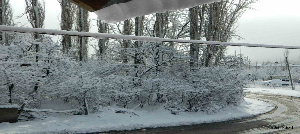 Posof ta etkili olan yoğun kar yağışı hayatı olumsuz olarak etkiliyor