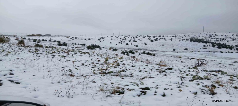 Posof’ta Mevsimin İlk Karı: İlçe Beyaza Büründü
