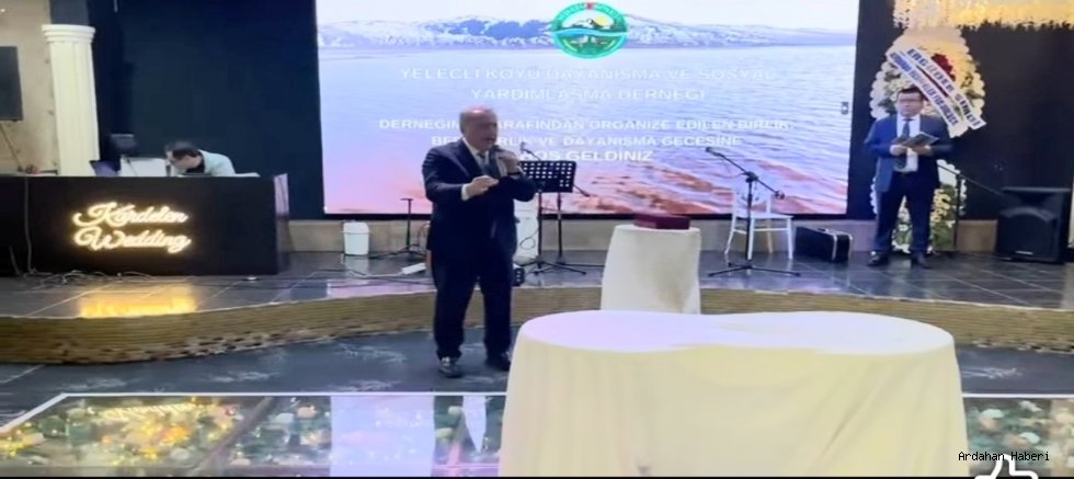 Saffet Kaya’ya Göle Yeleçli Köyü Derneği’nden anlamlı plaket: