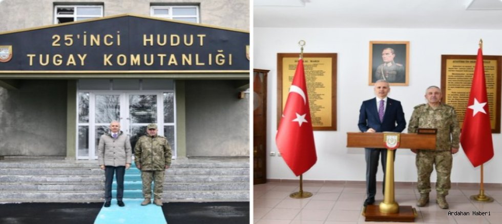 Vali Çiçekli’den 25’inci Hudut Tugay Komutanlığına ziyaret