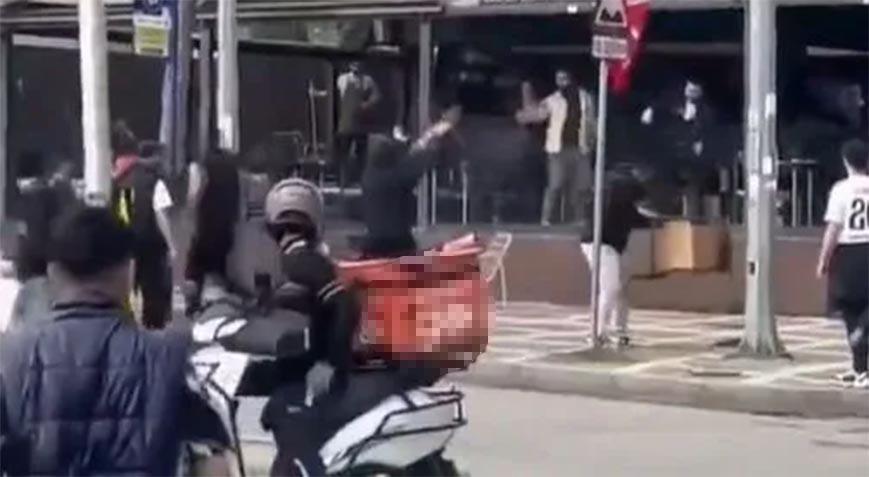 Maltepe'de bir işletmeye zarar veren 4 kişi gözaltına alındı