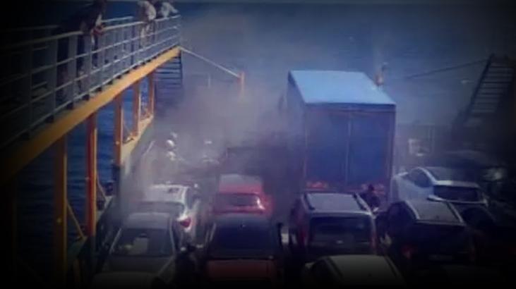 Marmara'da feribotta can pazarı! 200 yolcu ve 70 araç alevlerin arasında