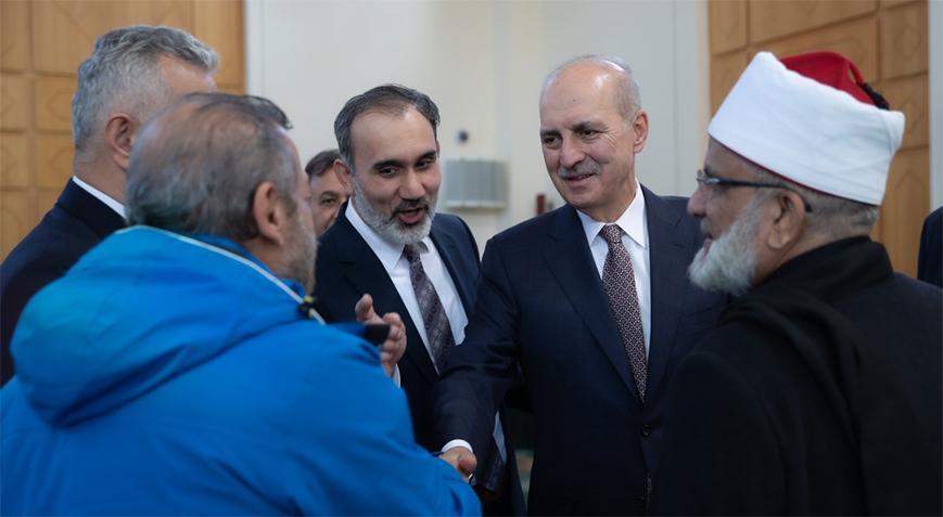 Meclis Başkanı Kurtulmuş İrlanda'da İslam Kültür Merkezi'ni ziyaret etti