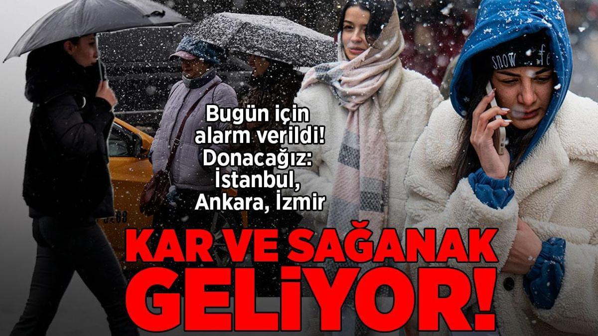 Meteoroloji il il uyardı! Bugüne dikkat: Kar ve sağanak alarmı!