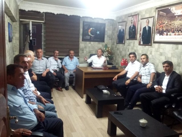 MHP İl Başkanı Karataş, sendika temsilcileri ile bir araya geldi