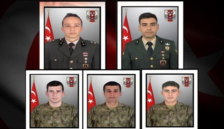 MSB şehit olan askerlerimizin isimlerini açıkladı