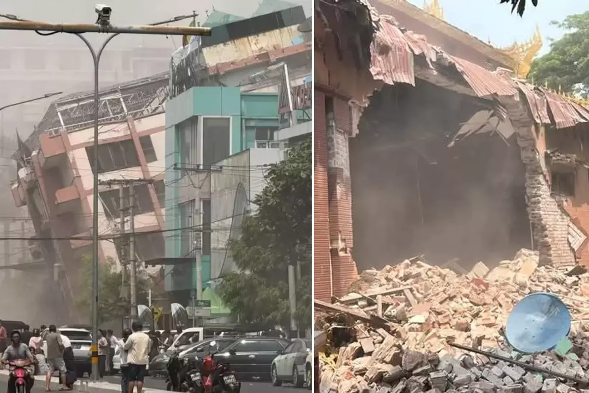 Myanmar'da 7,7 büyüklüğünde deprem