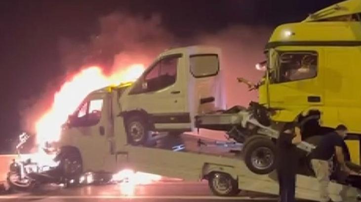 Otoyolda feci kaza! Yaşanan zincirleme kazada ölü ve yaralı var