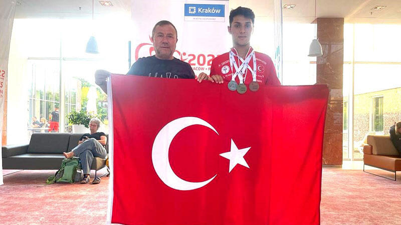 Özel sporcu Veysi Turan, Avrupa şampiyonu oldu