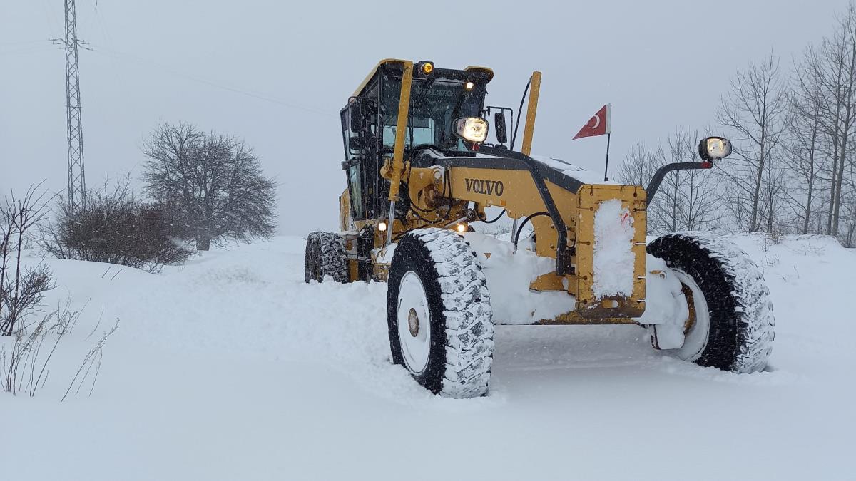 Posof ta kar nedeniyle ulaşım sağlanamayan 48 köy yolu açıldı