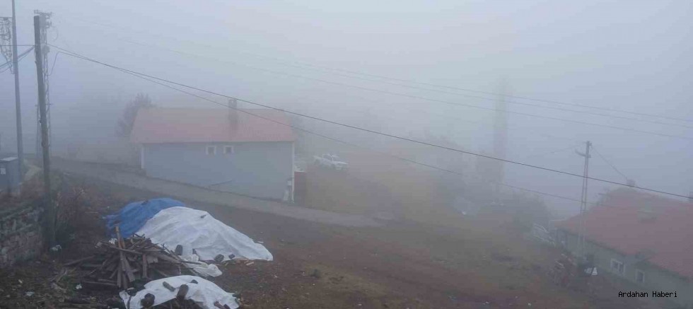 Posof’ta Yoğun Sis Etkisini Gösteriyor