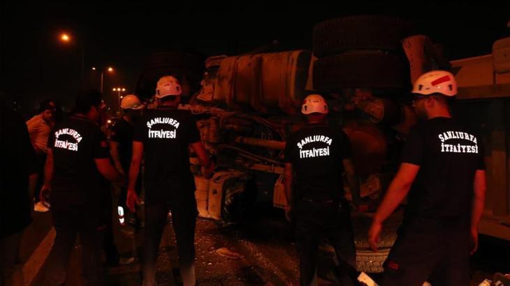 Şanlıurfa’da zincirleme trafik kazası yaşandı! TIR ortalığı savaş alanına çevirdi