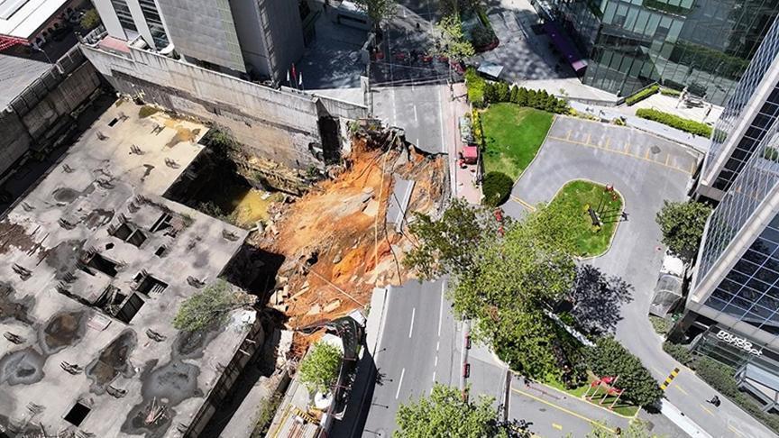 Sarıyer'de yol çökmüştü! İşte son durum…