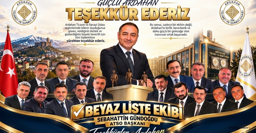 Sebahattin Gündoğdu Ardahan Ticaret ve Sanayi Odası Başkanı Seçildi