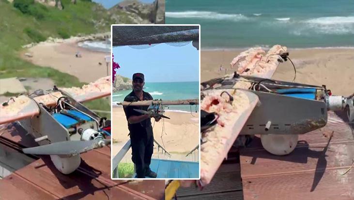 Şile sahilinde alarm: Denizde kamikaze dronuna benzeyen cisim bulundu