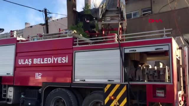 SİVAS KANGAL'DA ÇATI YANGINI KORKUTTU