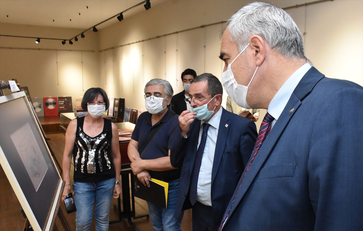 4. Karikatür ve Afiş Yarışması Sergisi Erzurum'da sanatseverlerle buluştu