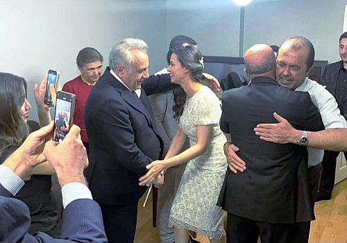 AK Parti 23.Dönem Ardahan Milletvekili Saffet Kaya, Aydın ve Demirer ailelerinin söz törenine katıldı