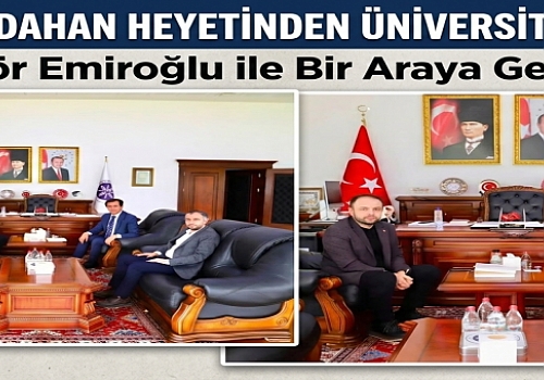 AK Parti Ardahan Heyetinden Üniversiteye Ziyaret: Rektör Emiroğlu ile Bir Araya Geldiler