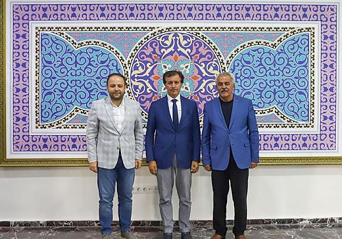 AK Parti Ardahan Milletvekili Kaan Koç ve MHP Ardahan İl Başkanı Turgay Mert Rektör Emiroğlu nu Ziyaret Etti
