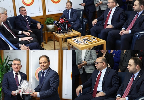 AK Parti Heyetinden Parlamento Muhabirleri Derneğine 10 Ocak Ziyareti