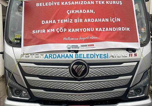Ardahan Belediyesi araç filosuna yeni bir araç daha katıldı