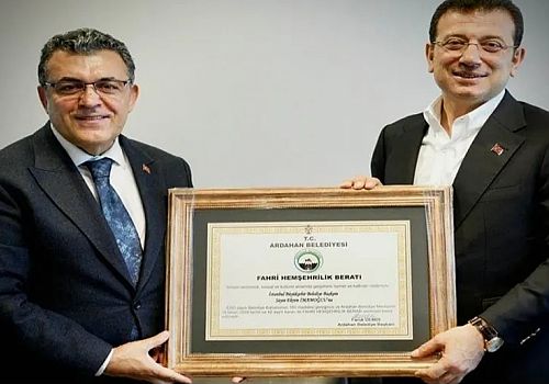 Ardahan Belediyesi İmamoğlunu Ardahan a Fahri Hemşehri yaptı 