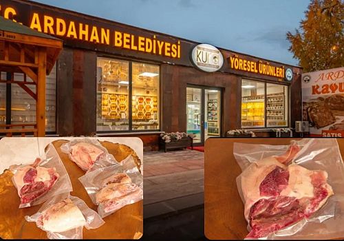 Ardahan Belediyesi Yöresel Ürünler Satış Mağazasında Parçalı Kaz Eti dönemi başladı.