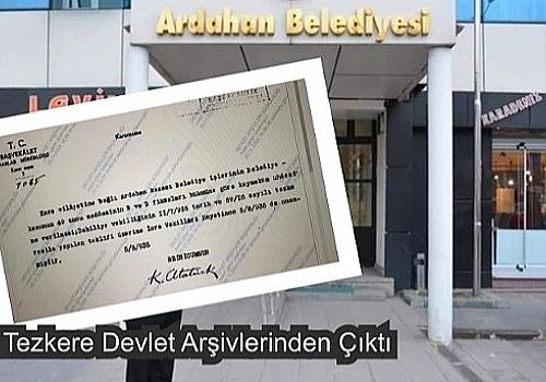 Ardahan Belediyesine de 1935 yılında kayyım atandığı ortaya çıktı.