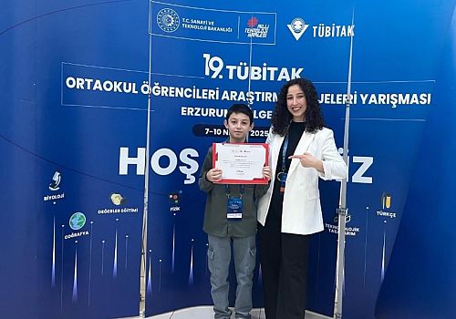 Ardahan BİLSEM öğrencisi TÜBİTAK 2204-B Ortaokullar Arası Proje Yarışması'nda üçüncü oldu