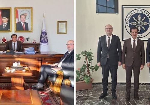 Ardahan Cumhuriyet Başsavcısı ve Ağır Ceza Mahkemesi Başkanından Rektör Emiroğlu’na İade-i Ziyaret