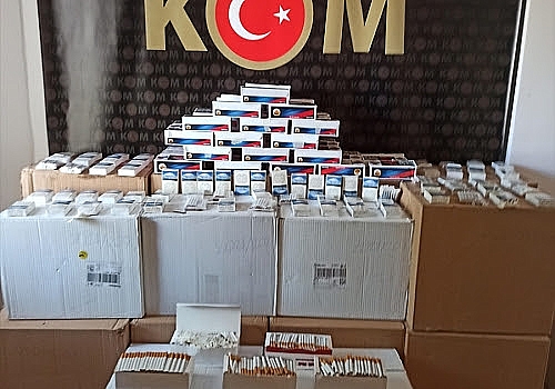 Ardahan'da 50 bin kaçak makaron ele geçirildi