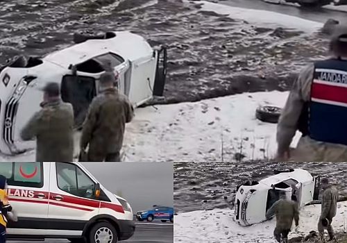 Ardahan'da Askeri Araç Devrildi: 2 Astsubay Yaralı